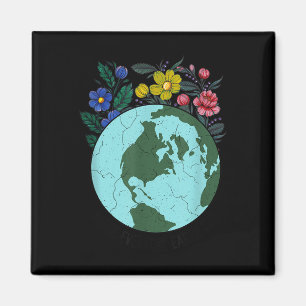 Imán Día de la Tierra Restaurando el arte de la flor de