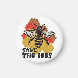 Imán Día de la Tierra, salven a las abejas