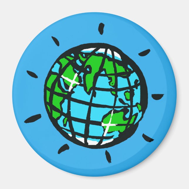 Imán Día de la Tierra - Tierra del planeta - Conservaci (Frente)