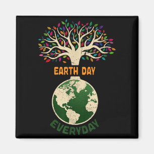 Imán Día de la Tierra Todos los Días Aniversario del Pl