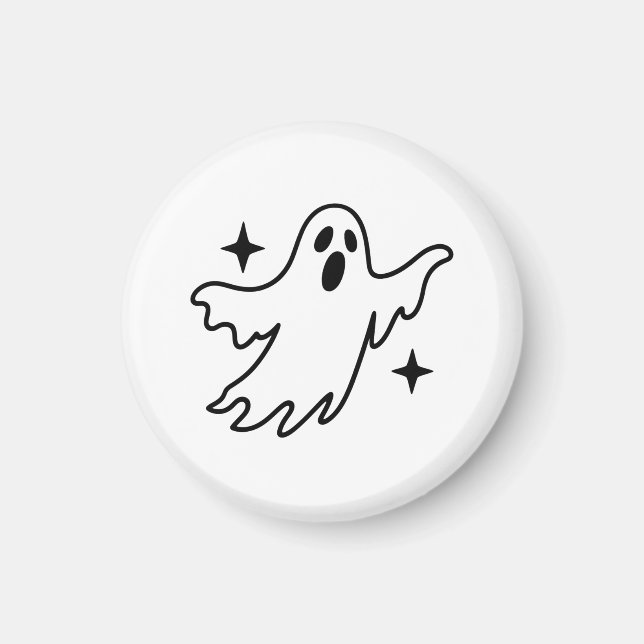 Imán Día de las Brujas Fantasma (Frente)