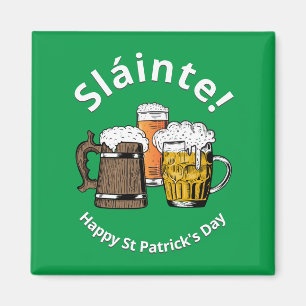 Imán Día de las cervezas St Patricks, Personalizado irl