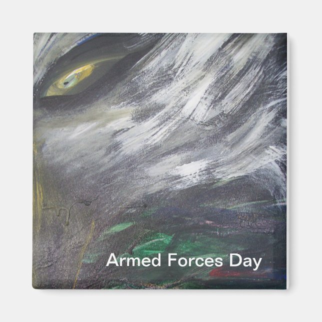 Imán Día de las Fuerzas Armadas (Frente)