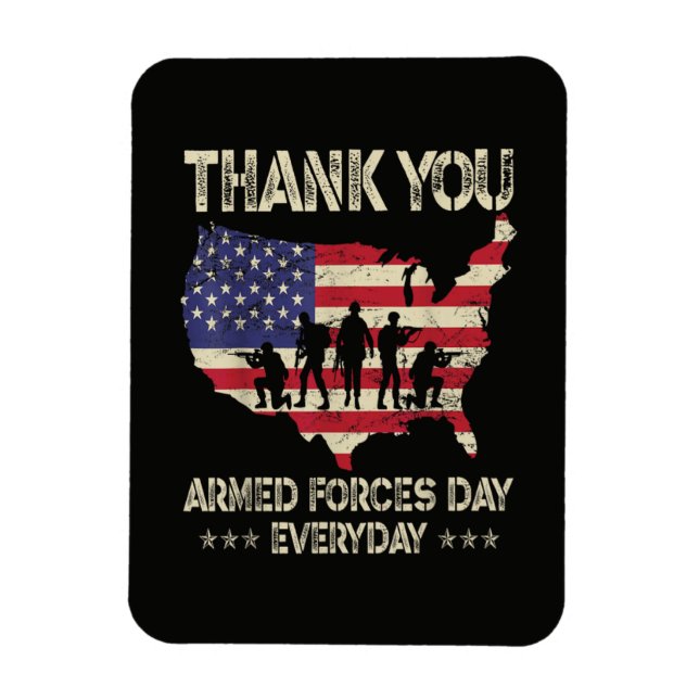 Imán Día de las Fuerzas Armadas (Vertical)
