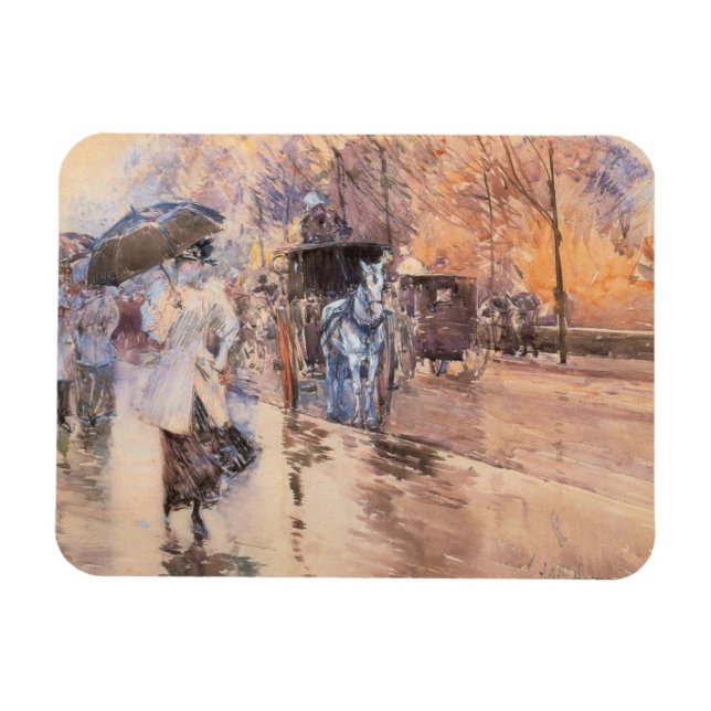 Imán Día de las Lluvias en la Quinta Avenida (Nueva Yor (Horizontal)