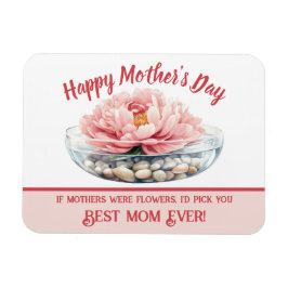 Imán Día de las madres de los peones rosados