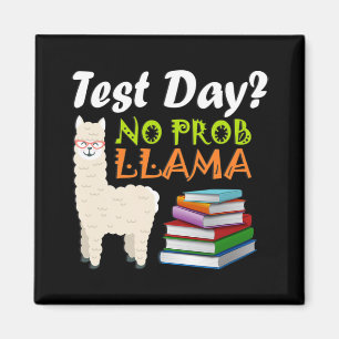 Imán Día de Llama: Exam de profesores enseñando camiset