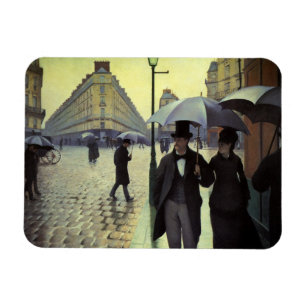 Imán Día de lluvias en Paris por Gustave Caillebotte