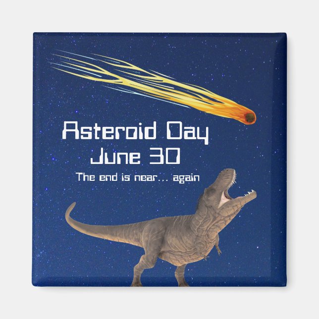 Imán Día de los Asteroides 30 de junio (Frente)