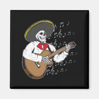 Imán Día de los esqueletos mariachi de la agencia guber