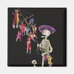 Imán Día de los Muertos: Pedalero de Juguetes, de Oaxac