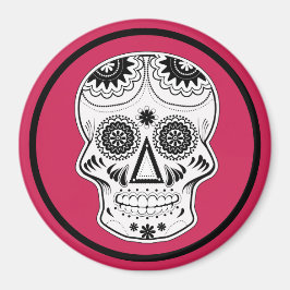 Imán Dia de Los Muertos Skull Magnet