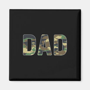 Imán Día de los Padres de Camouflage Dad