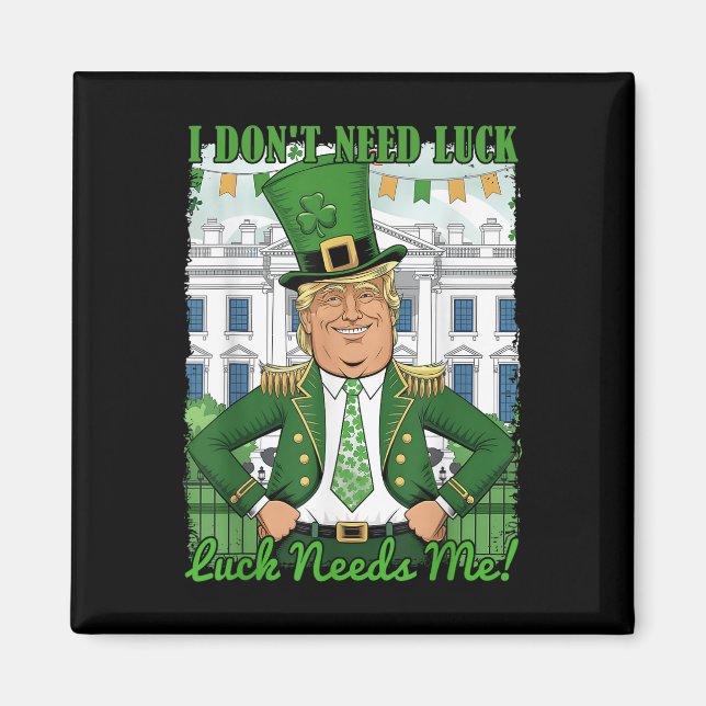 Imán Día de los Patrocinadores Trump, el Shamrock repub (Frente)