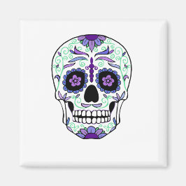 Imán Día de Muertos Día de la Calavera del Azúcar
