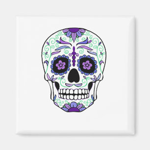 Imán Día de Muertos Día de la Calavera del Azúcar