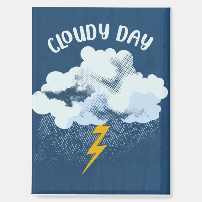 Imán Día de nubes (Anverso)