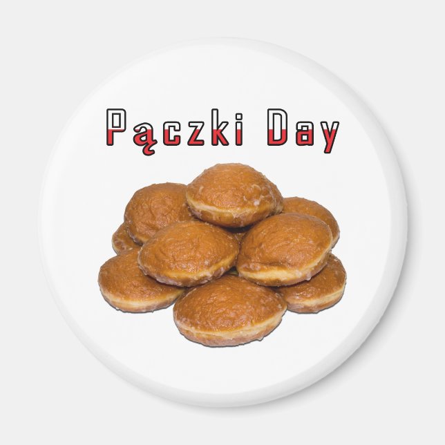 Imán Día de Paczki (Frente)