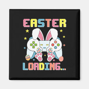 Imán Día de Pascua Bunny Easter Cargando Videojuego Boy