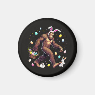 Imán Día de Pascua de Bigfoot Sasquatch Divertido