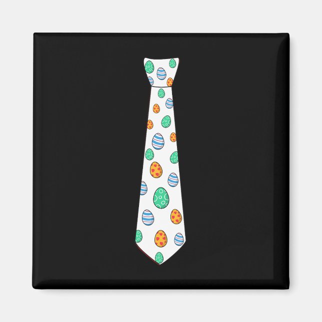 Imán Día de Pascua Eggs Tie Fun Boys Chicas Niños (Frente)