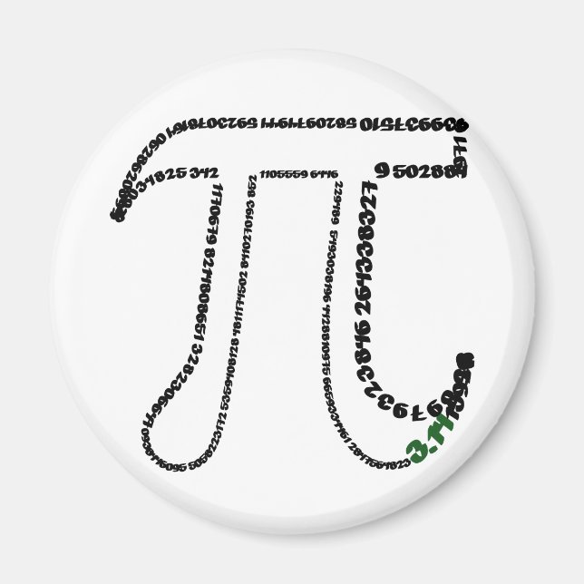 Imán Día de Pi Completo (Frente)