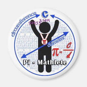 Imán Día de Pi-Mathlete 3,14 pi