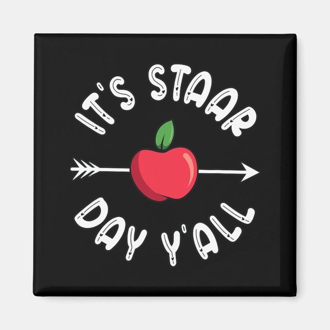 Imán Día de prueba de Staar de Texas (Frente)