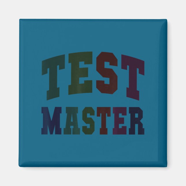 Imán Día de prueba divertido maestro modo profesor acti (Frente)