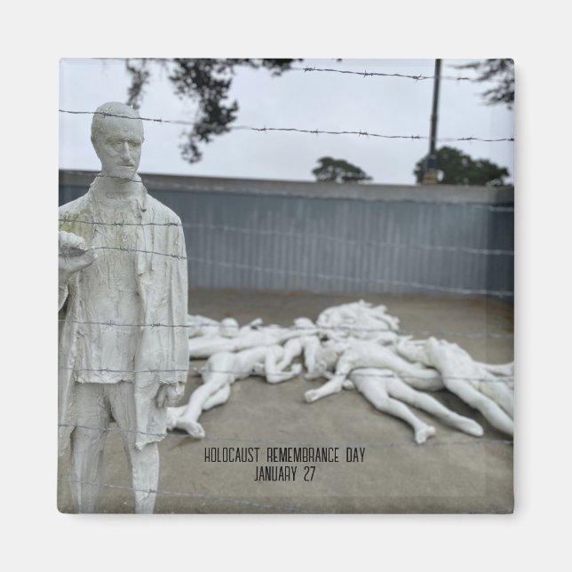Imán Día de Recuerdo del Holocausto (Frente)