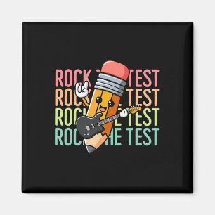 Imán Día de Rockear el Examen Día de Prueba del Maestro