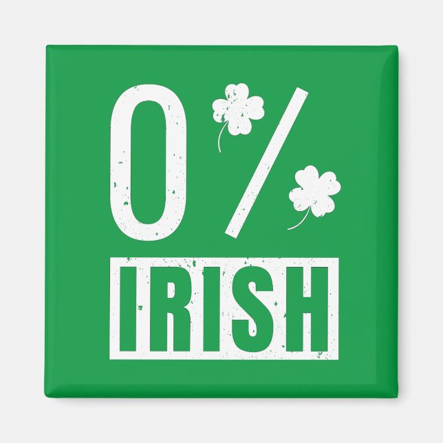 Imán Día de San Patricio 0% Atractivo irlandés de cuatr (Frente)