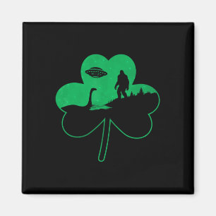 Imán Día de San Patricio Bigfoot Nessie Ovni Alien Tréb