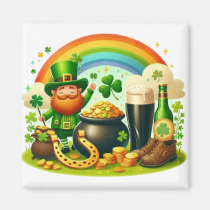 Imán Día de San Patricio, bonito y caprichoso