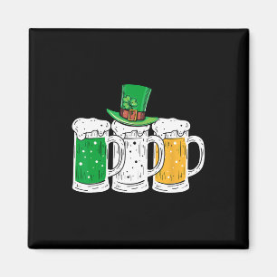 Imán Día de San Patricio Cerveza Irlandesa Bandera de I