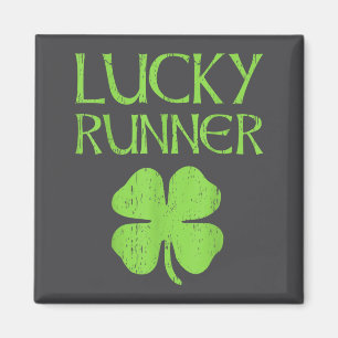 Imán Día de San Patricio Corriendo Irlandés Para Corred