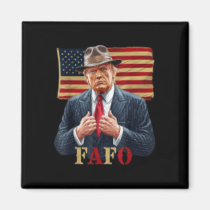 Imán Día de San Patricio de la Bandera Americana Trump 