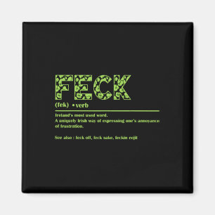 Imán Día de San Patricio Divertida Definición Irlandesa