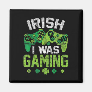 Imán Día de San Patricio divertido y feliz jugando vide