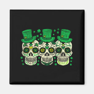 Imán Día de San Patricio Duendes Azucarados Calaveras I