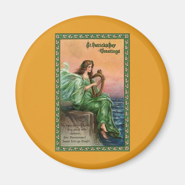 Imán Día de San Patricio. El exilio de la playa de Erin (Frente)