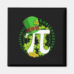 Imán Día de San Patricio Feliz Día de Pi Matemáticas Ci