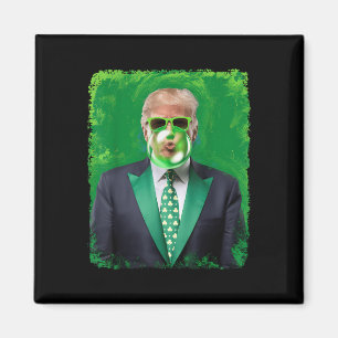 Imán Día de San Patricio Funny Trump 47° presidente irl