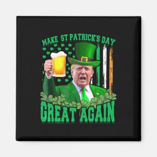 Imán Día de San Patricio Genial de Nuevo Divertido Trum