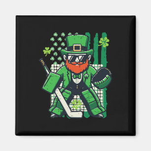 Imán Día de San Patricio Hockey sobre hielo Bandera de 