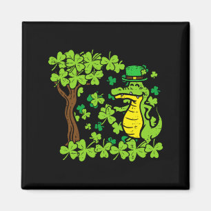 Imán Día de San Patricio Lagarto Trébol de San Patricio