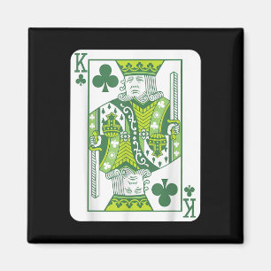 Imán Día de San Patricio Rey de Tréboles Presidente Tru
