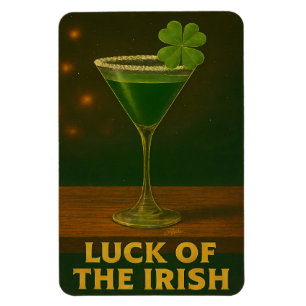 Imán Día de San Patricio Suerte del Martini de Trébol I