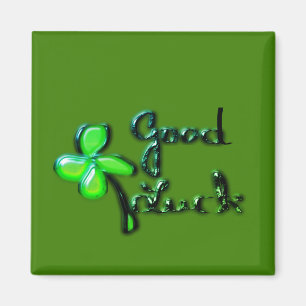 Imán Día de San Patricio ‎ trébol de cuatro hojas