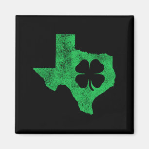 Imán Día de San Patricio Tx Texas Trébol Verde Irlandés